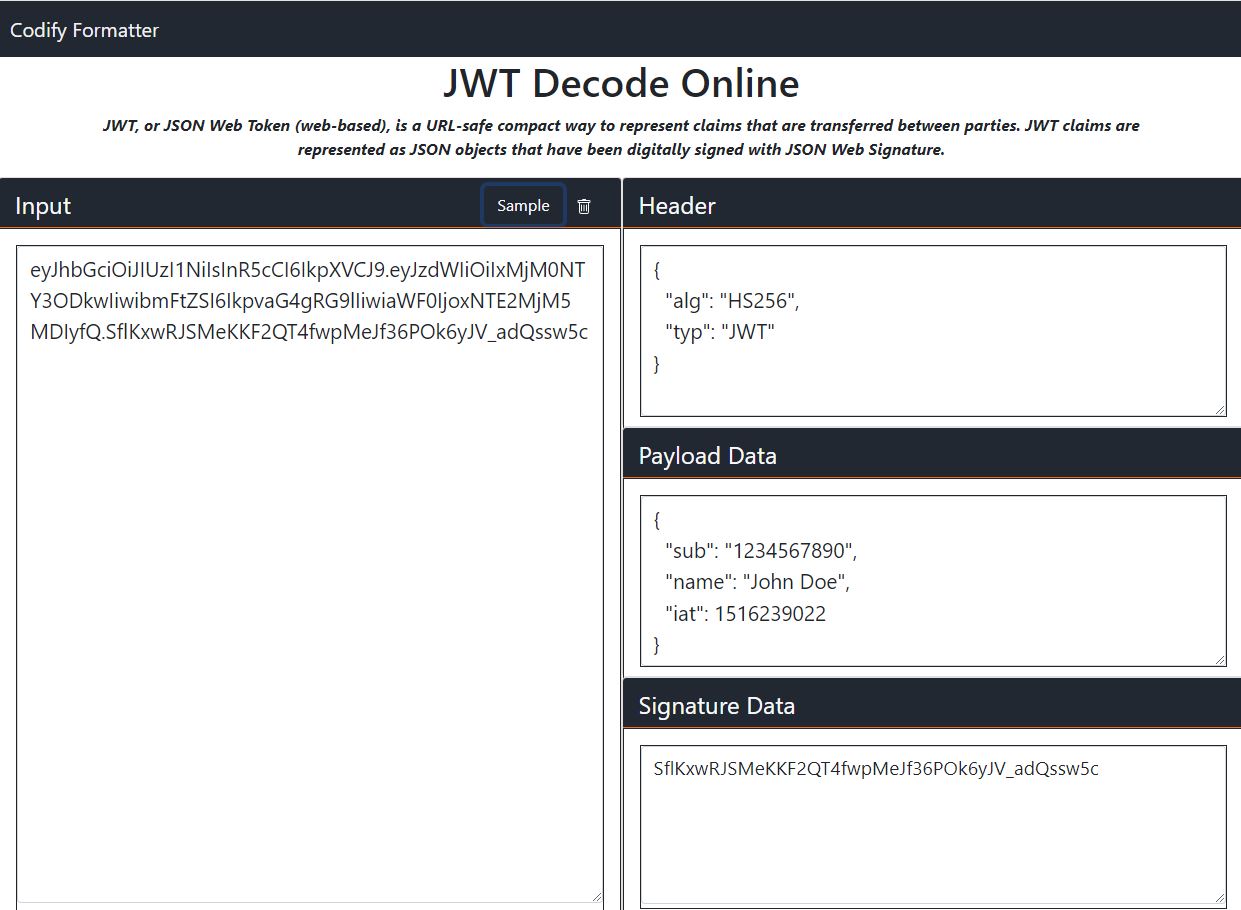 JWT Decode Online to decode JSON Web Tokens and Bearer token decode ...